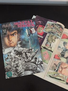 Oriental Heroes Comic Book Set Of 2 - 1989 Jademan Comics